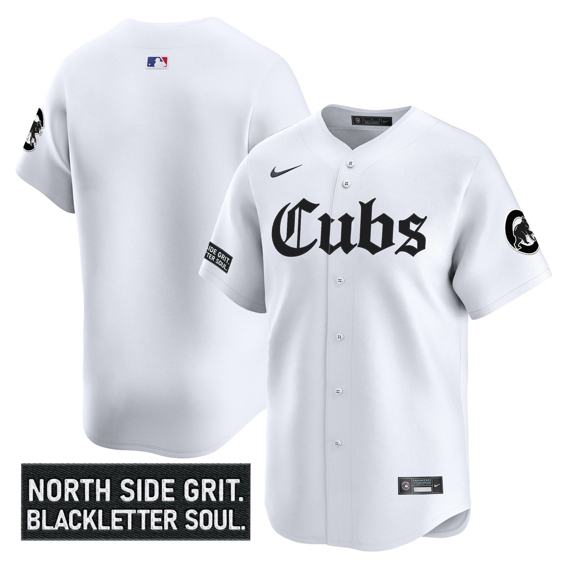 Men's Chicago Cubs 'Gothic North Side Edition' Vapor Premier Limited Jersey - All Stitched