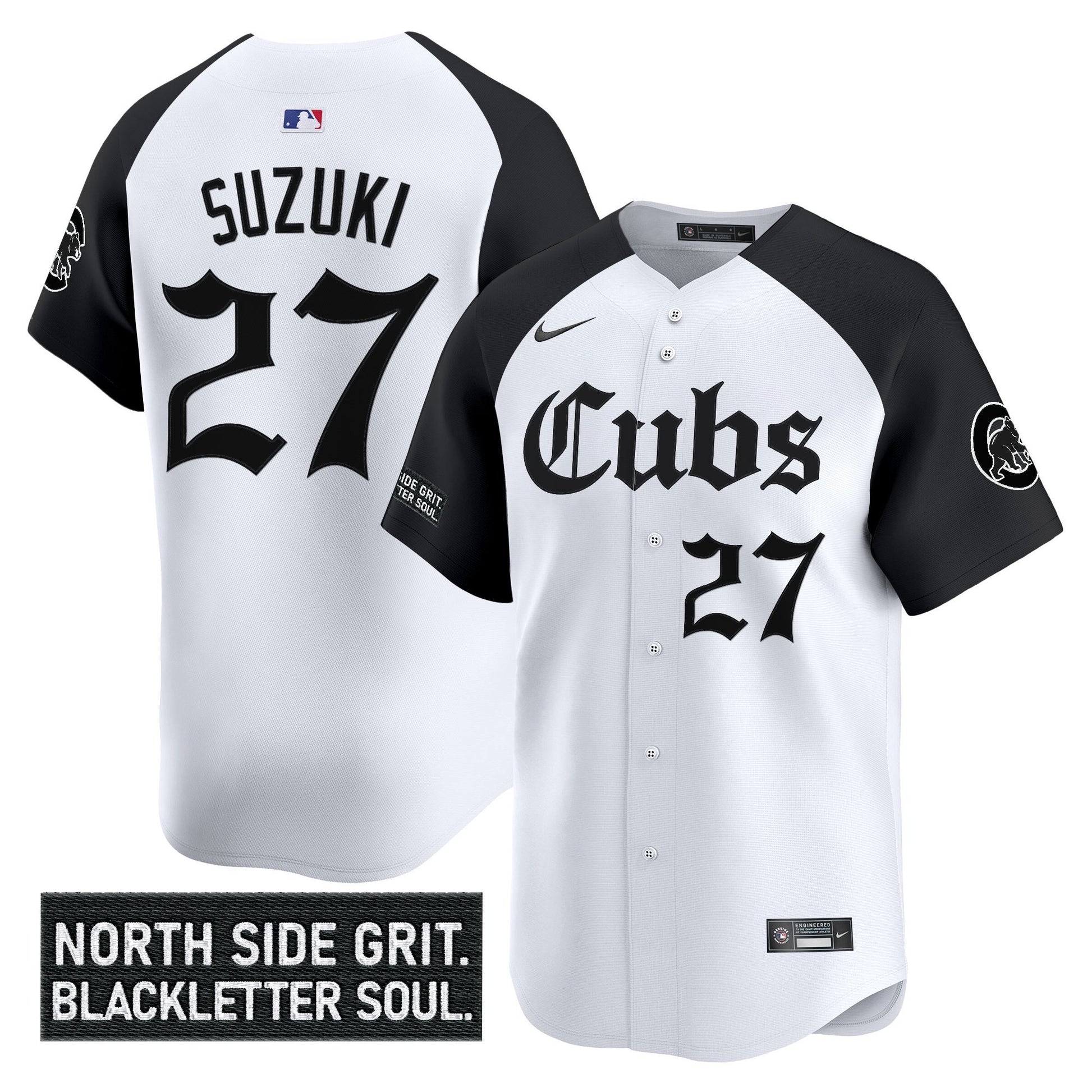 Men's Chicago Cubs 'Gothic North Side Edition' Vapor Premier Limited Jersey - All Stitched