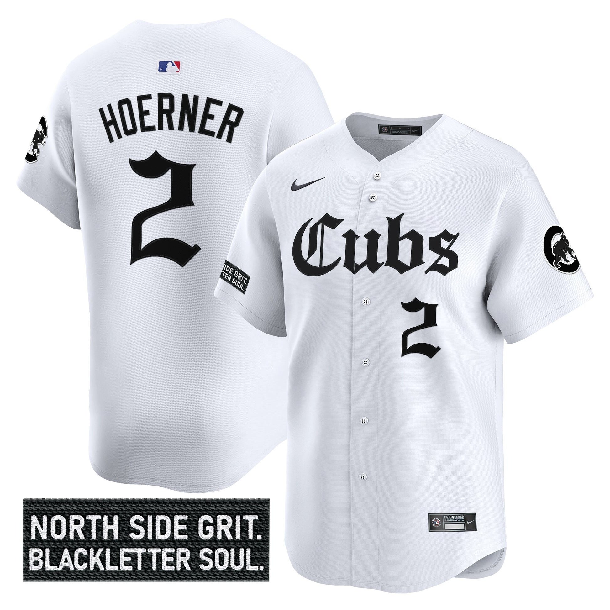 Men's Chicago Cubs 'Gothic North Side Edition' Vapor Premier Limited Jersey - All Stitched