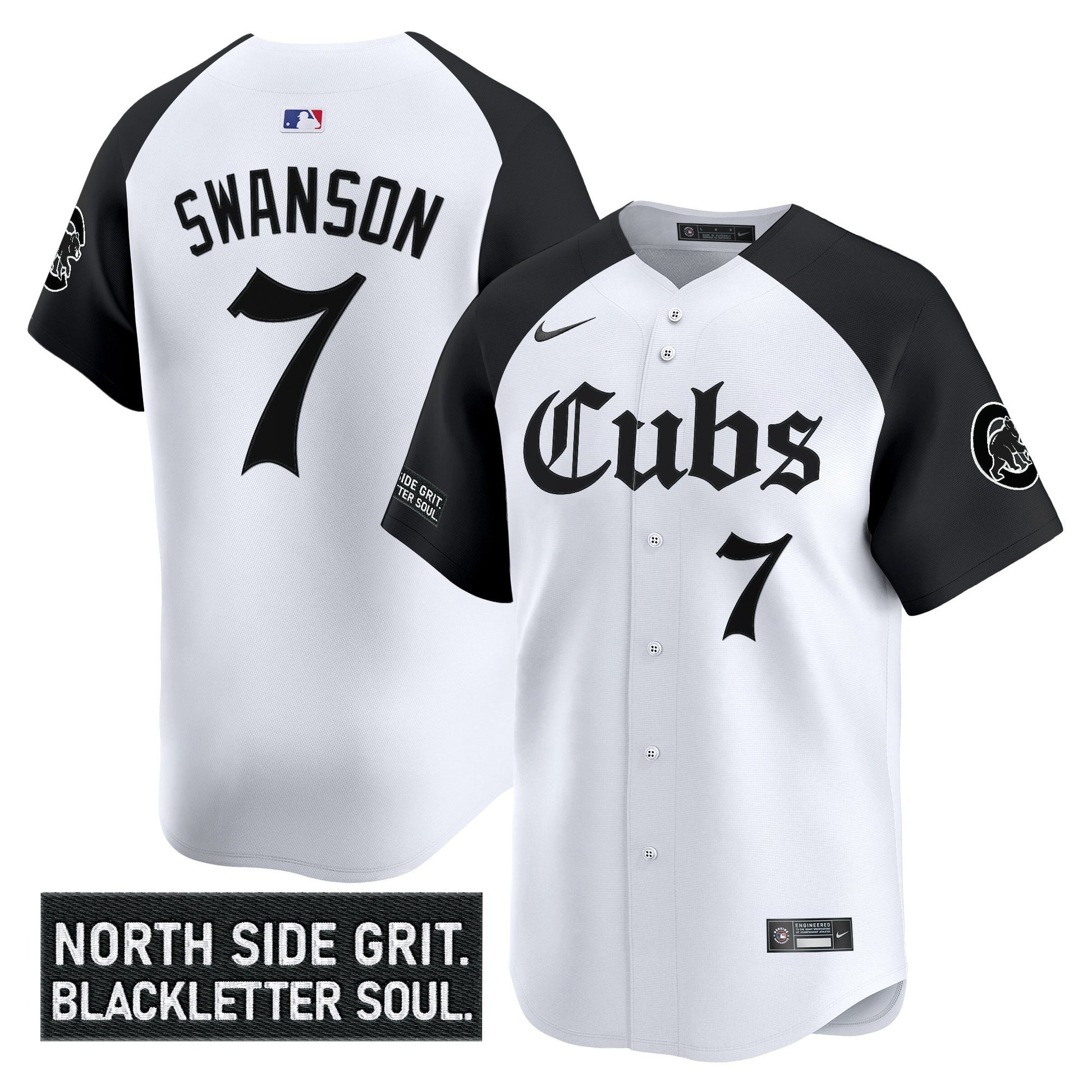 Men's Chicago Cubs 'Gothic North Side Edition' Vapor Premier Limited Jersey - All Stitched