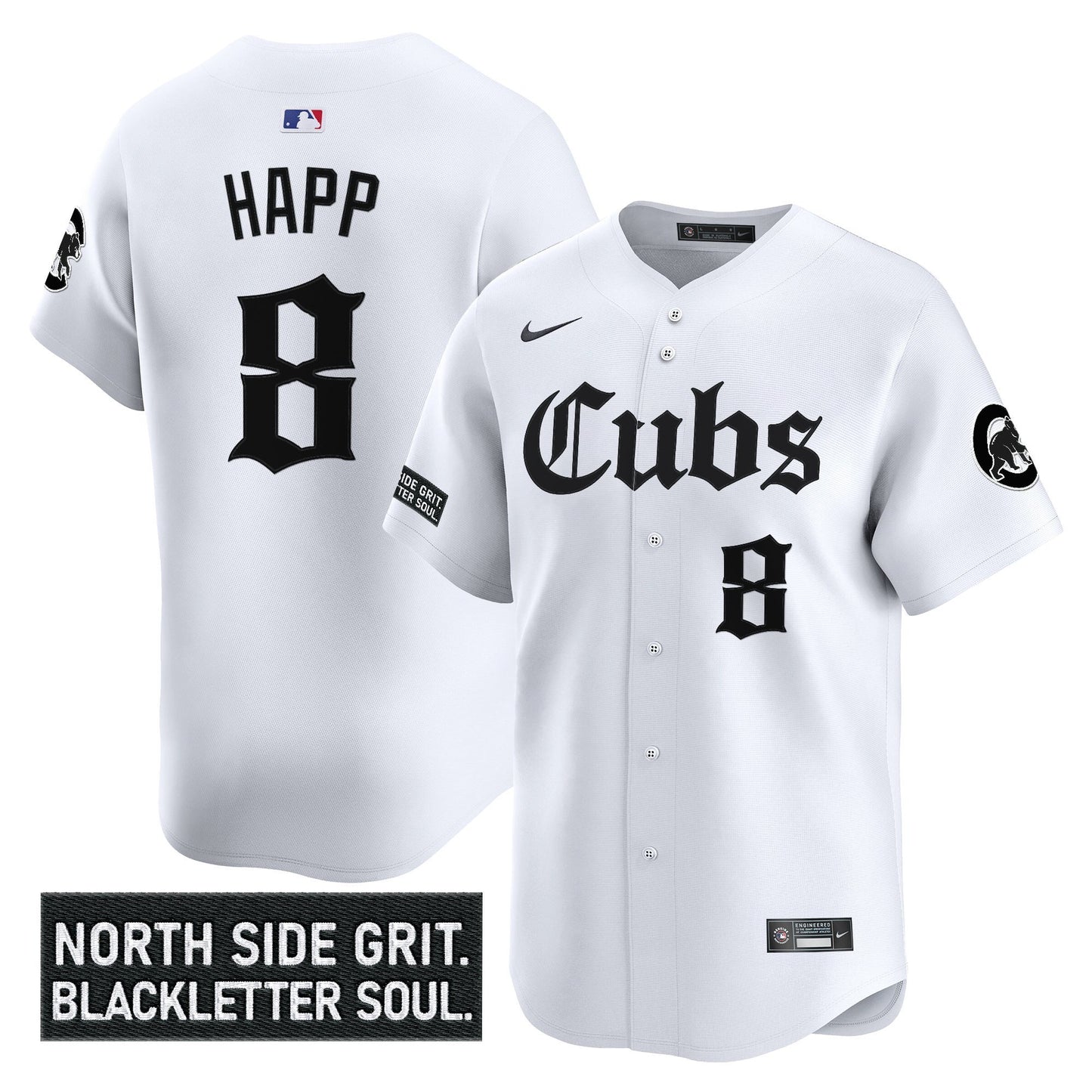 Men's Chicago Cubs 'Gothic North Side Edition' Vapor Premier Limited Jersey - All Stitched