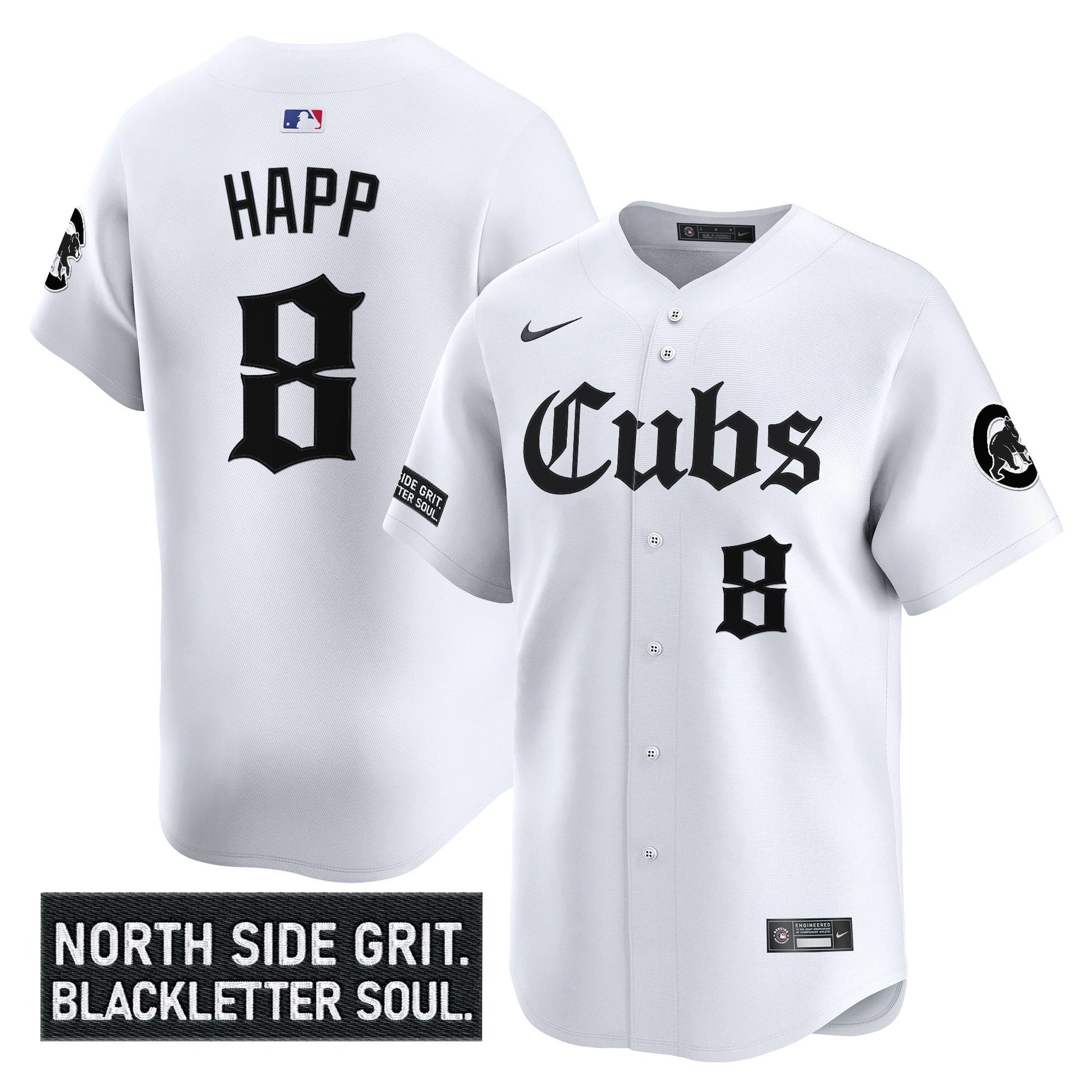 Men's Chicago Cubs 'Gothic North Side Edition' Vapor Premier Limited Jersey - All Stitched