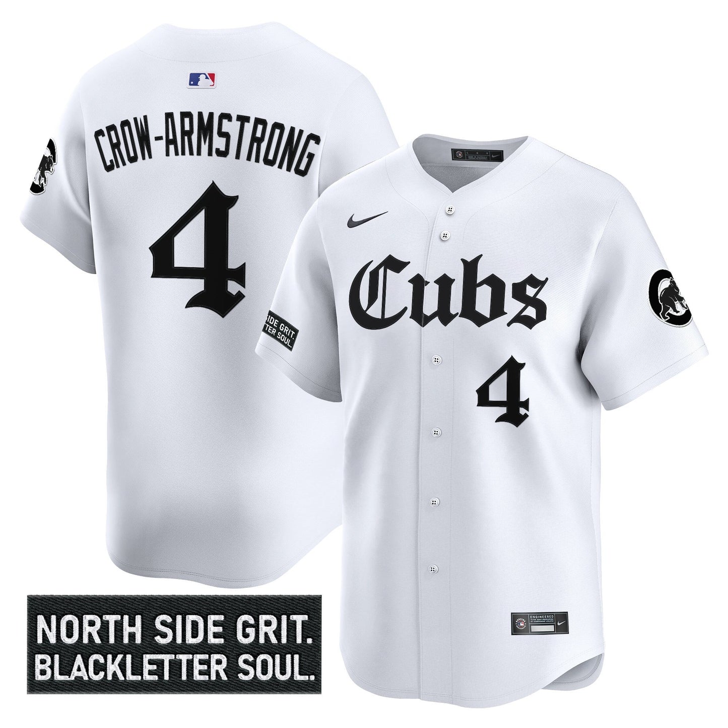 Men's Chicago Cubs 'Gothic North Side Edition' Vapor Premier Limited Jersey - All Stitched