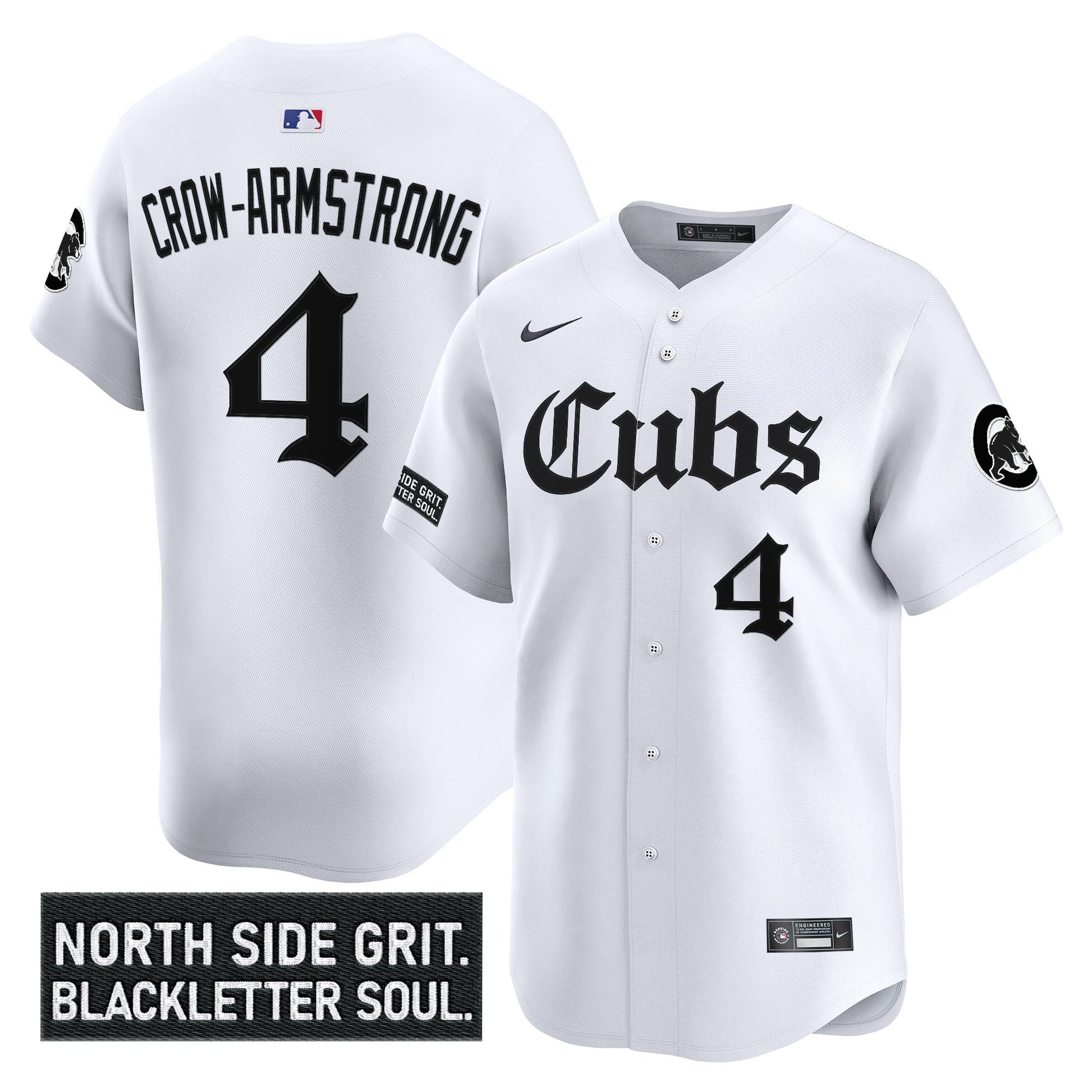 Men's Chicago Cubs 'Gothic North Side Edition' Vapor Premier Limited Jersey - All Stitched