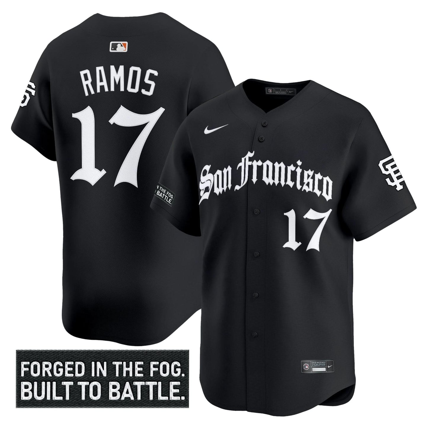 San Francisco Giants 'Gothic Fog Edition' Vapor Premier Limited Jersey - All Stitched