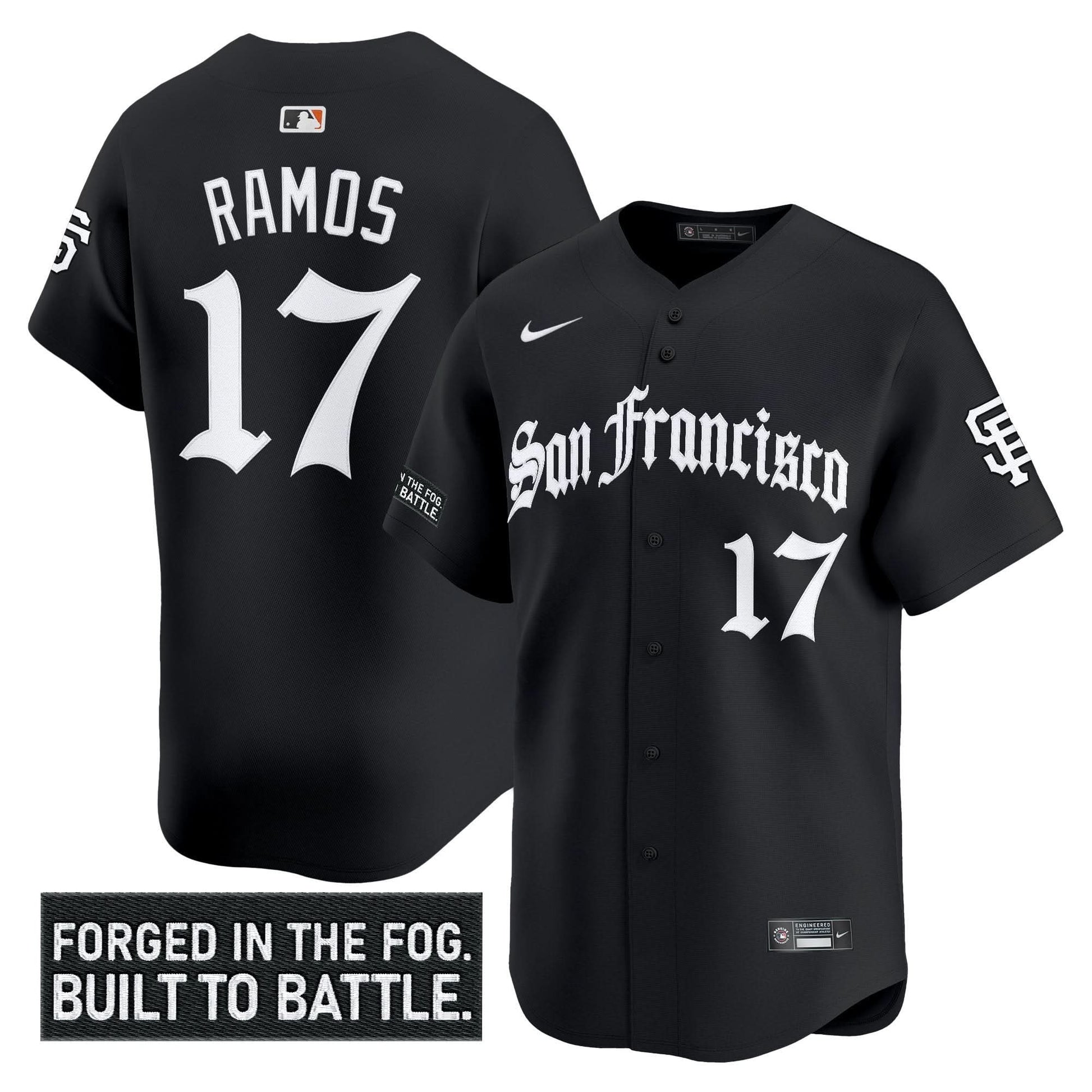 San Francisco Giants 'Gothic Fog Edition' Vapor Premier Limited Jersey - All Stitched