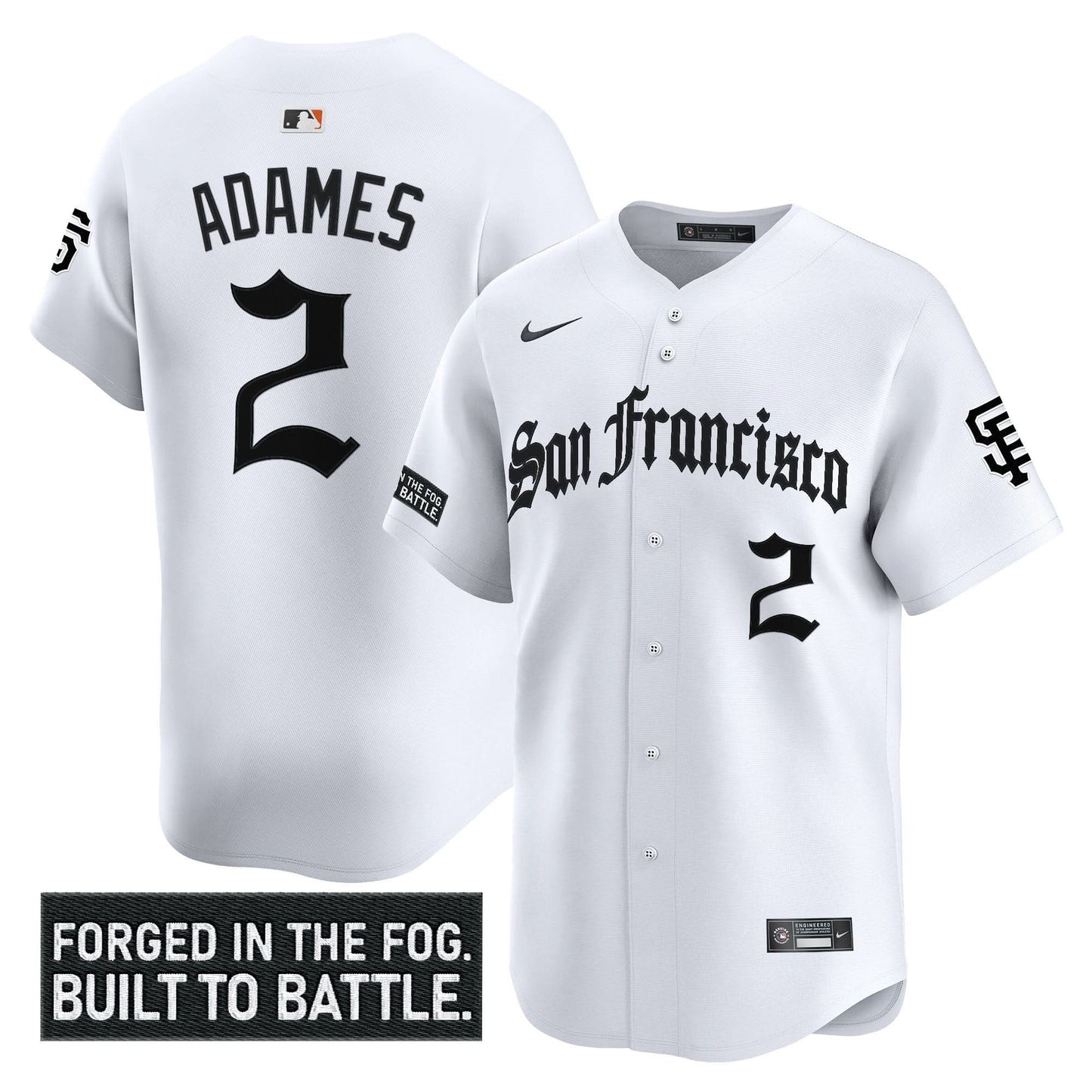 Men's San Francisco Giants 'Gothic Fog Edition' Vapor Premier Limited Jersey - All Stitched