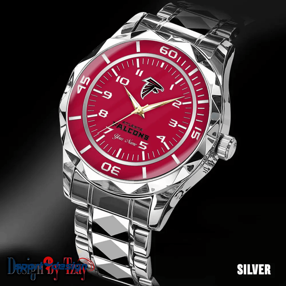 Atlanta Falcons Best Dad Ever Luxury Diamond Men Watch Father's Day Gift