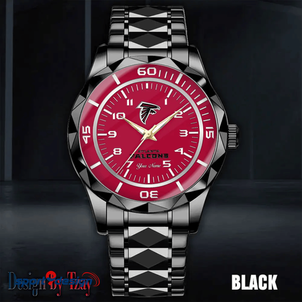 Atlanta Falcons Best Dad Ever Luxury Diamond Men Watch Father's Day Gift