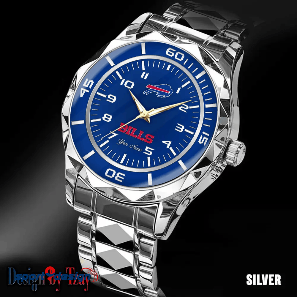 Buffalo Bills Best Dad Ever Luxury Diamond Men Watch Father's Day Gift