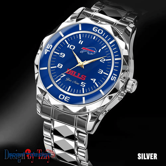 Buffalo Bills Best Dad Ever Luxury Diamond Men Watch Father's Day Gift