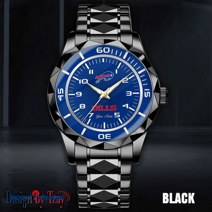 Buffalo Bills Best Dad Ever Luxury Diamond Men Watch Father's Day Gift