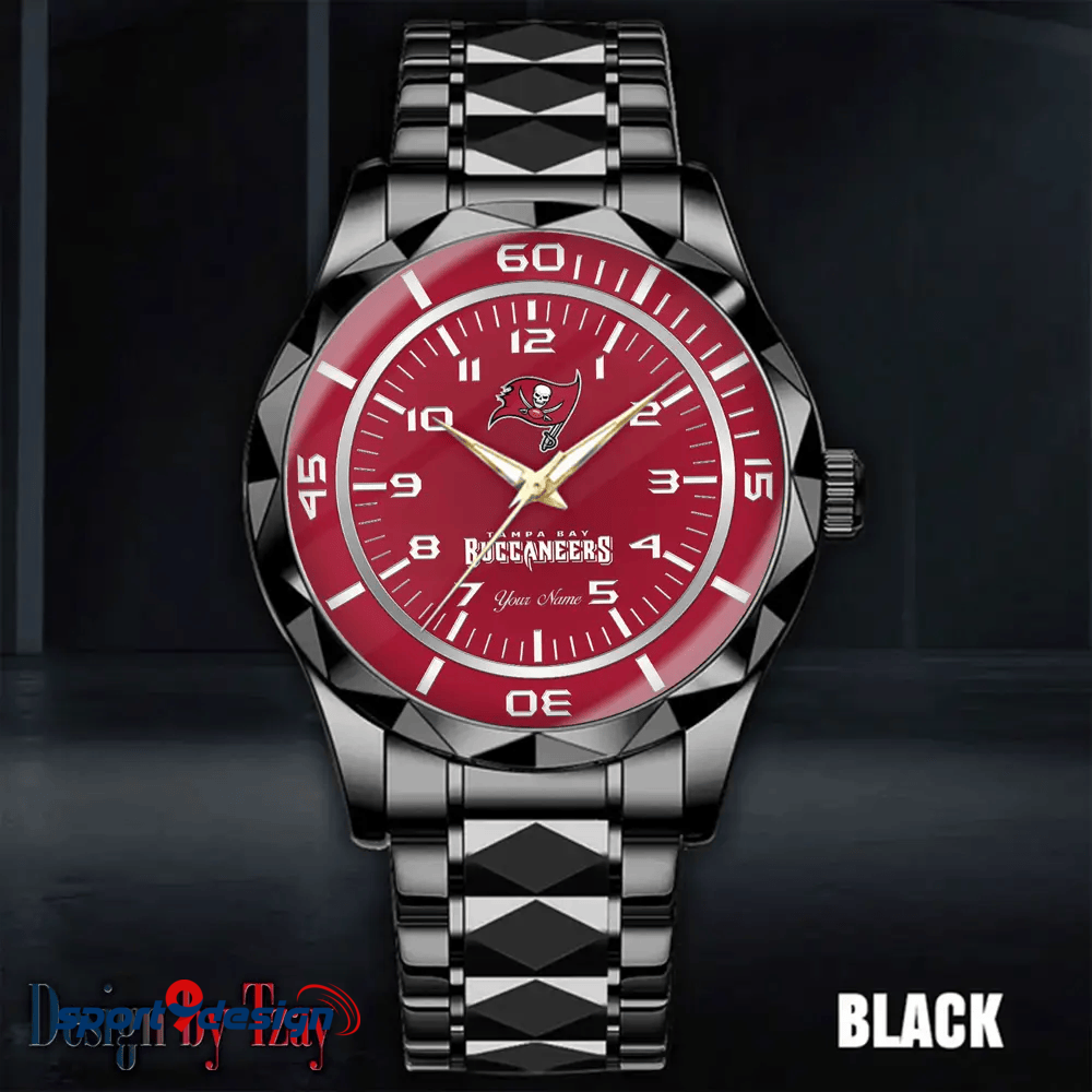 Tampa Bay Buccaneers Best Dad Ever Luxury Diamond Men Watch Father's Day Gift