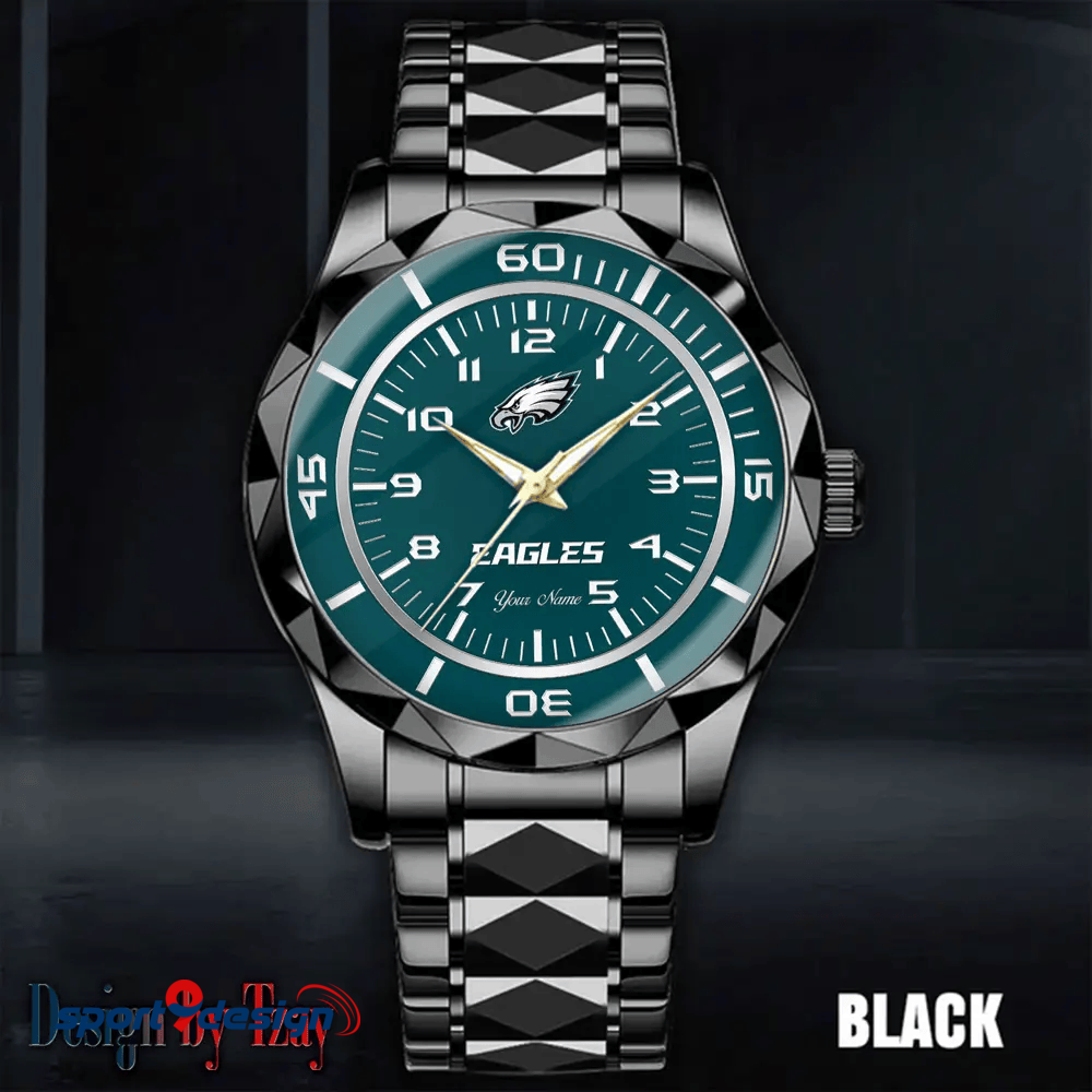 Philadelphia Eagles Best Dad Ever Luxury Diamond Men Watch Father's Day Gift