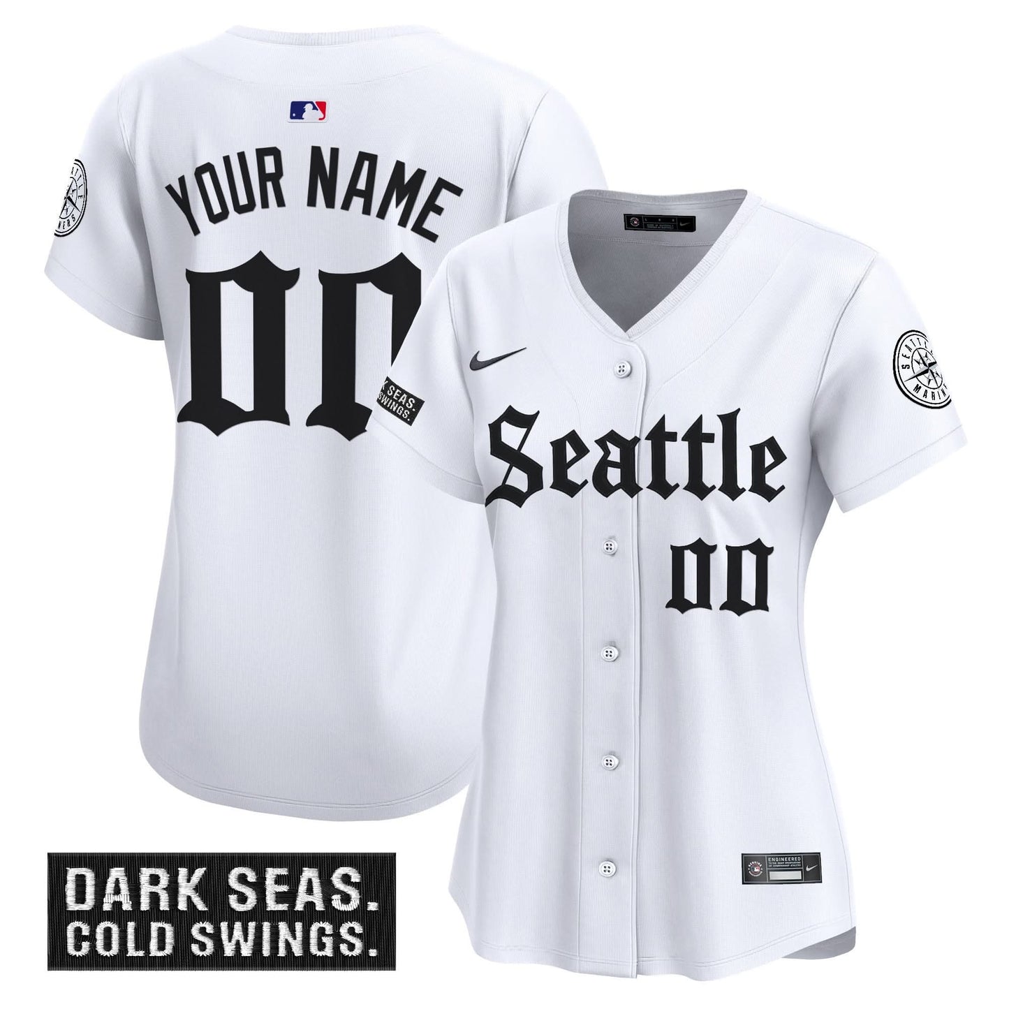 Seattle Mariners 'Deep Sea Gothic Edition' Vapor Premier Limited Custom Jersey - All Stitched