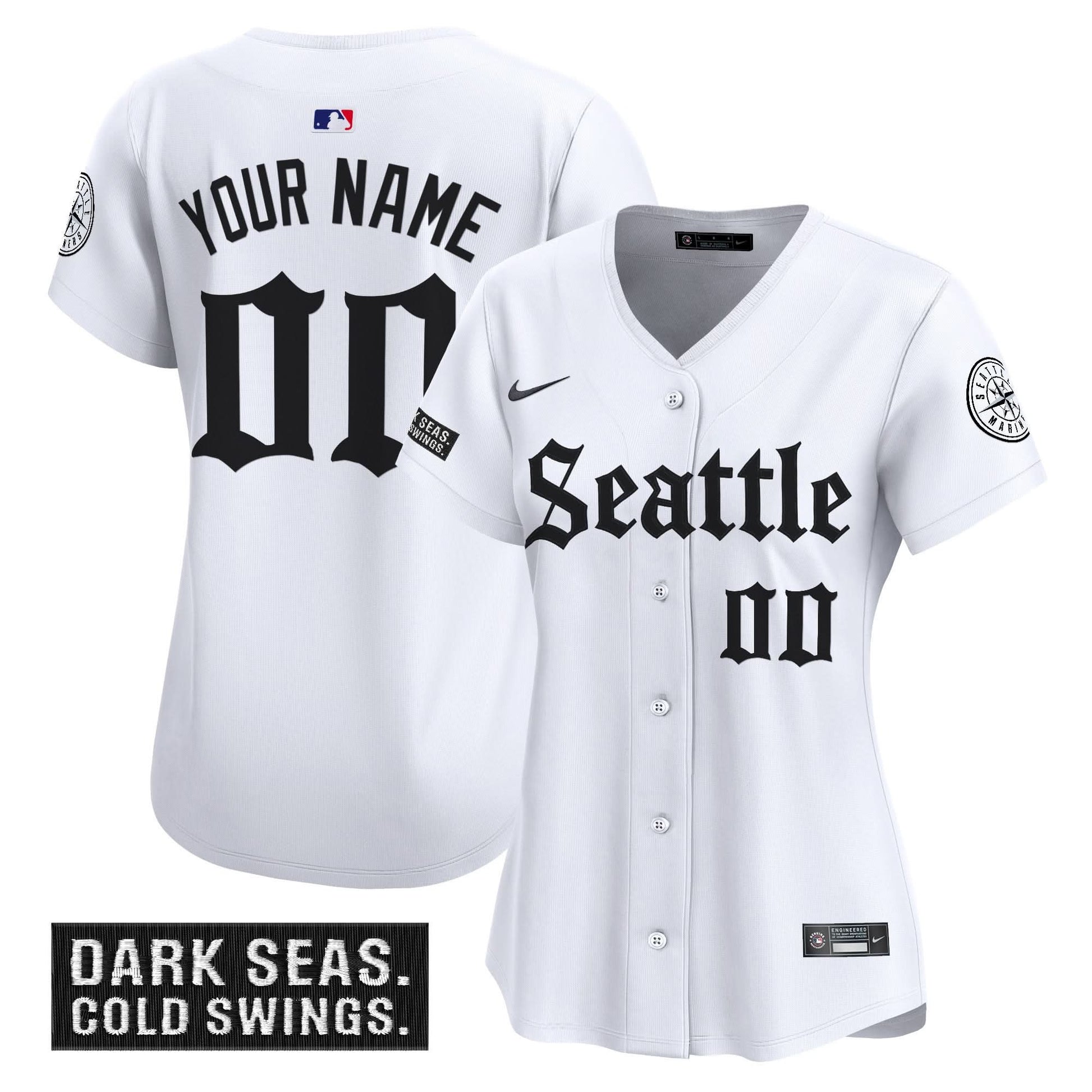 Seattle Mariners 'Deep Sea Gothic Edition' Vapor Premier Limited Custom Jersey - All Stitched