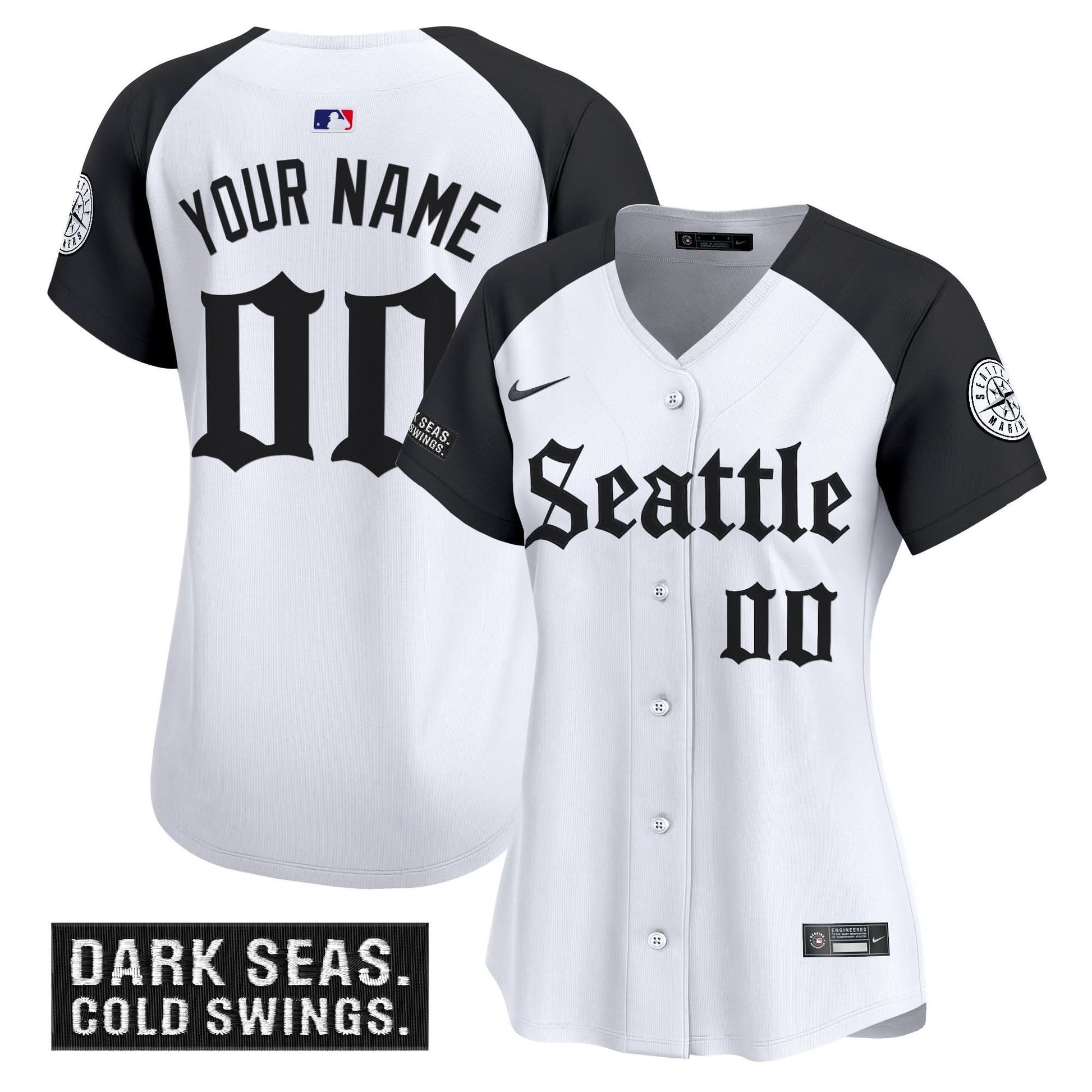 Seattle Mariners 'Deep Sea Gothic Edition' Vapor Premier Limited Custom Jersey - All Stitched