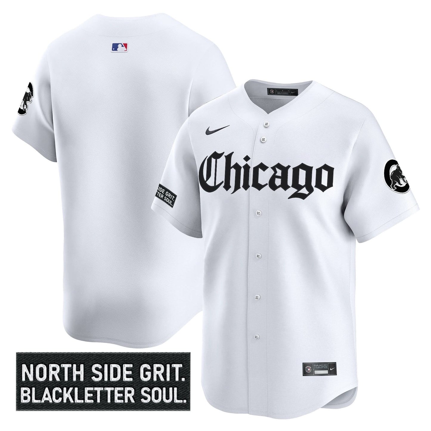 Men's Chicago Cubs 'Gothic North Side Edition' Vapor Premier Limited Jersey V2 - All Stitched