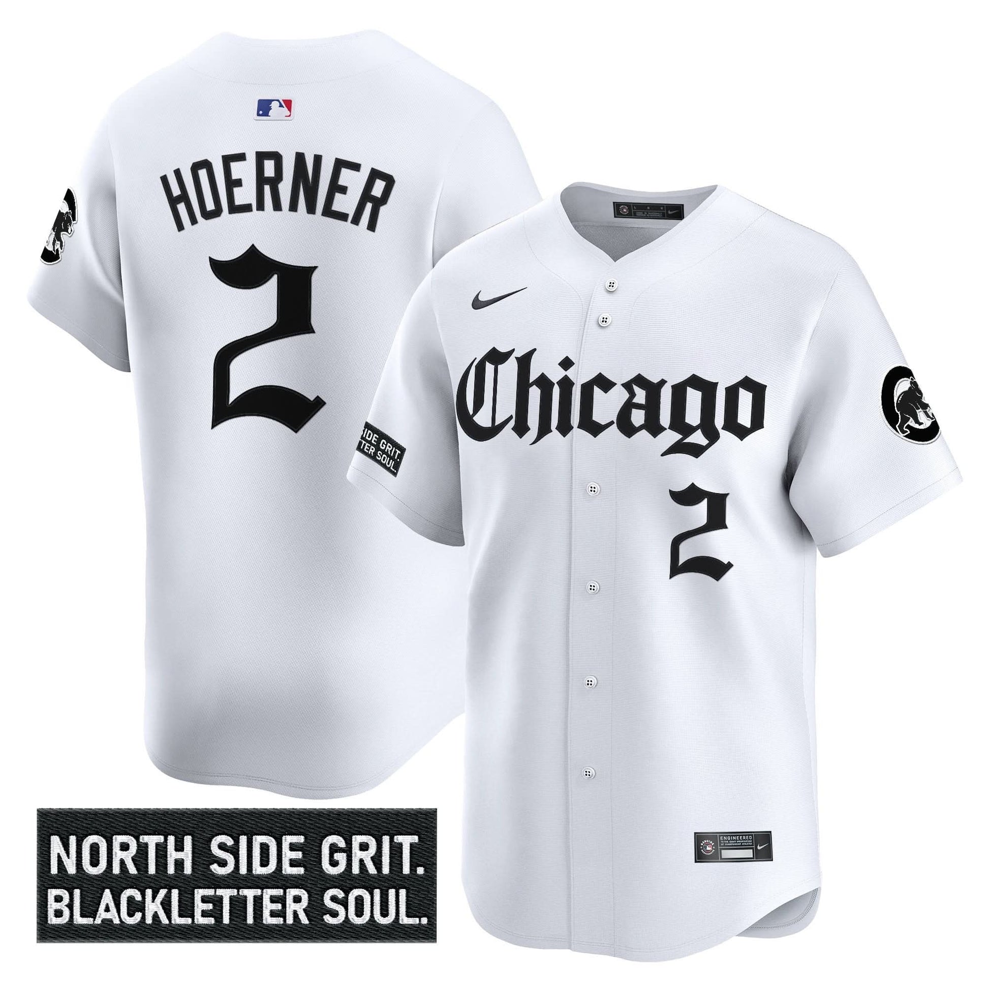 Men's Chicago Cubs 'Gothic North Side Edition' Vapor Premier Limited Jersey V2 - All Stitched