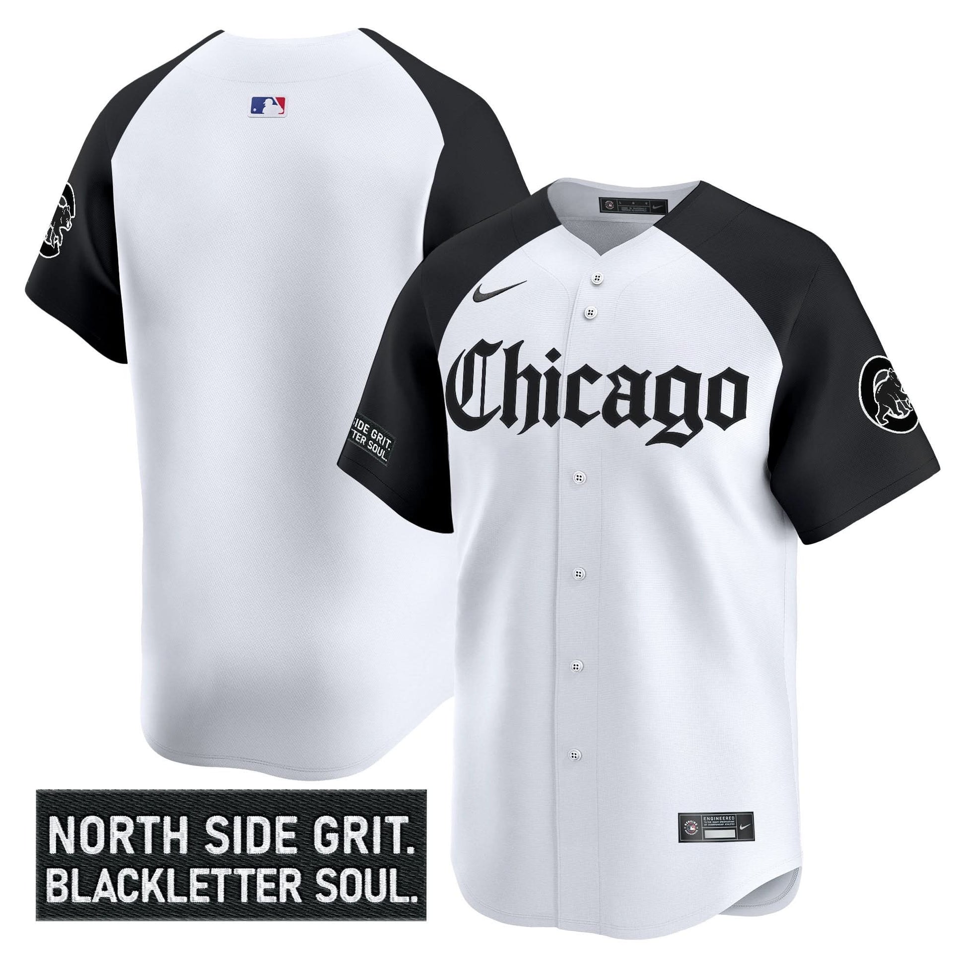 Men's Chicago Cubs 'Gothic North Side Edition' Vapor Premier Limited Jersey V2 - All Stitched