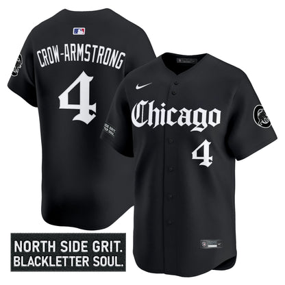 Men's Chicago Cubs 'Gothic North Side Edition' Vapor Premier Limited Jersey V2 - All Stitched