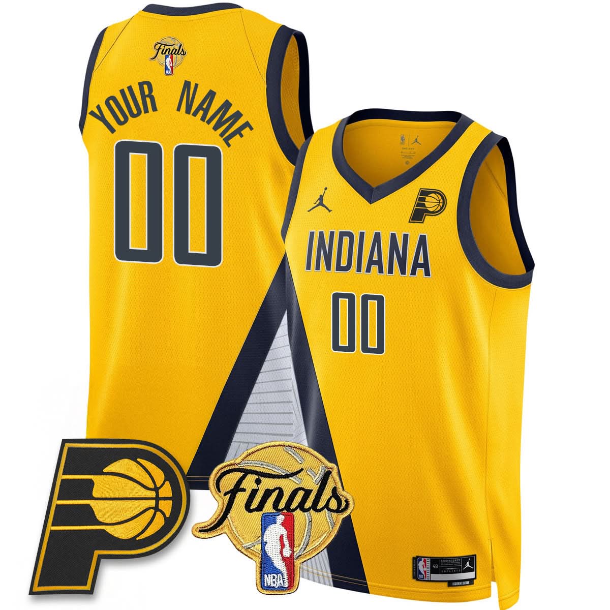 Indiana Pacers Swingman Jersey Final Patch - All Stitched