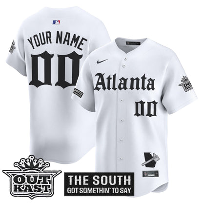 Atlanta Braves 'Gothic South x Outkast Edition' Vapor Premier Limited Custom Jersey - All Stitched