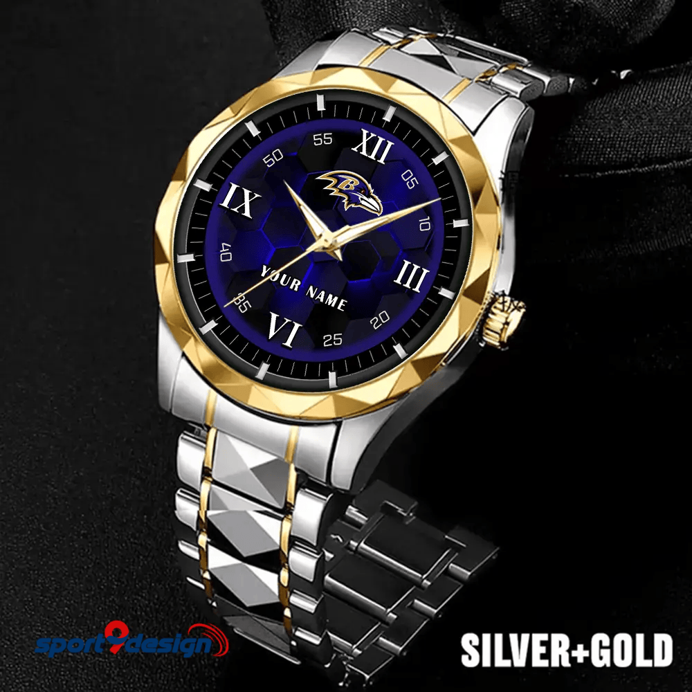 Baltimore Ravens Luxury Diamond Men Watch Trending 2025