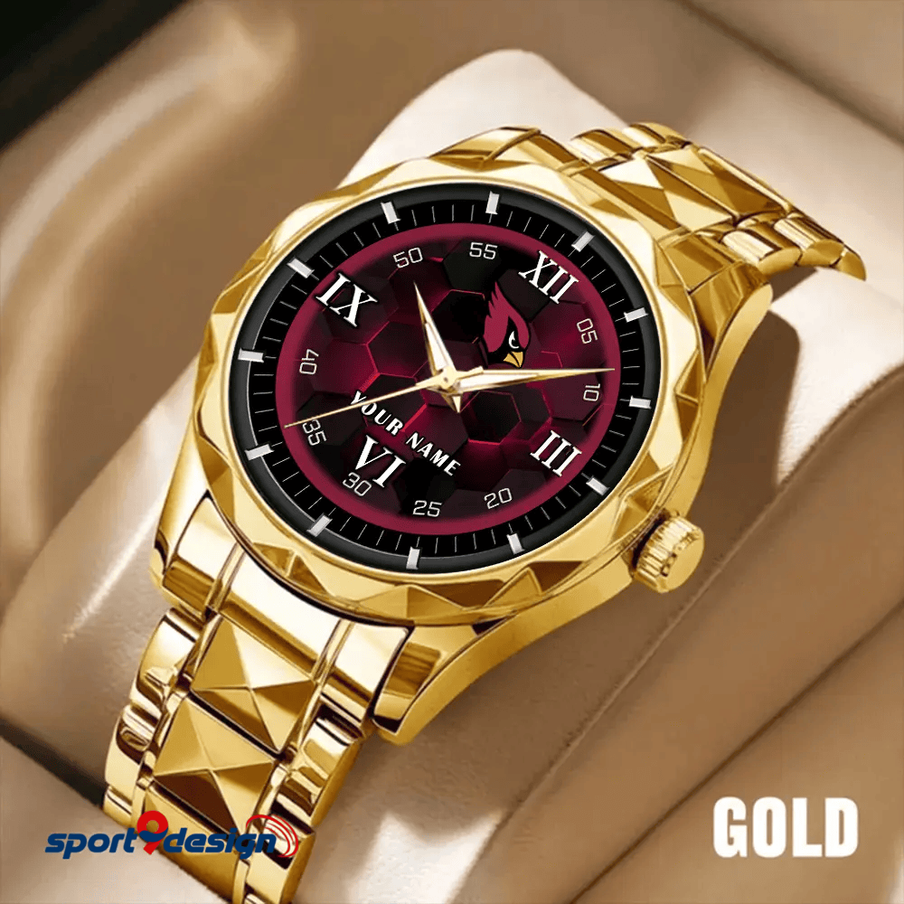 Arizona Cardinals Luxury Diamond Men Watch Trending 2025