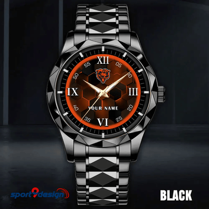 Chicago Bears Luxury Diamond Men Watch Trending 2025