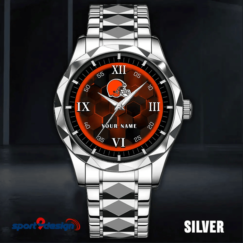 Cleveland Browns Luxury Diamond Men Watch Trending 2025