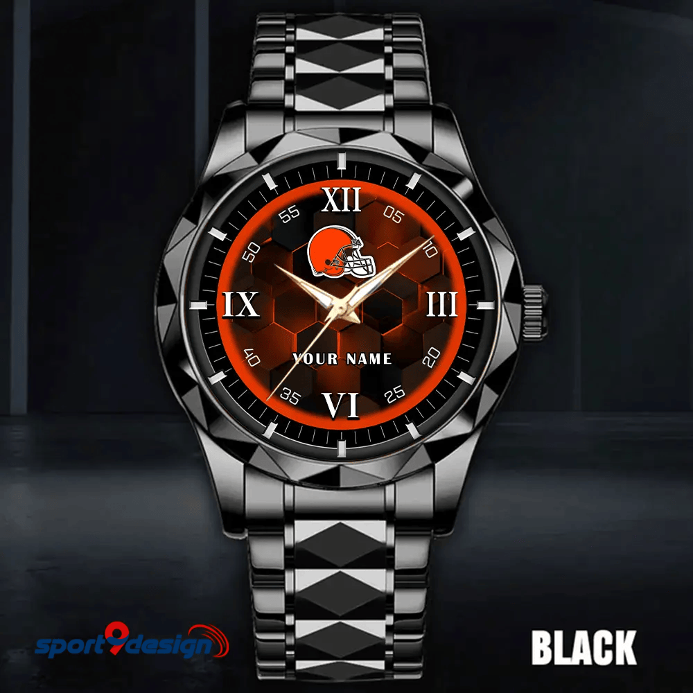 Cleveland Browns Luxury Diamond Men Watch Trending 2025