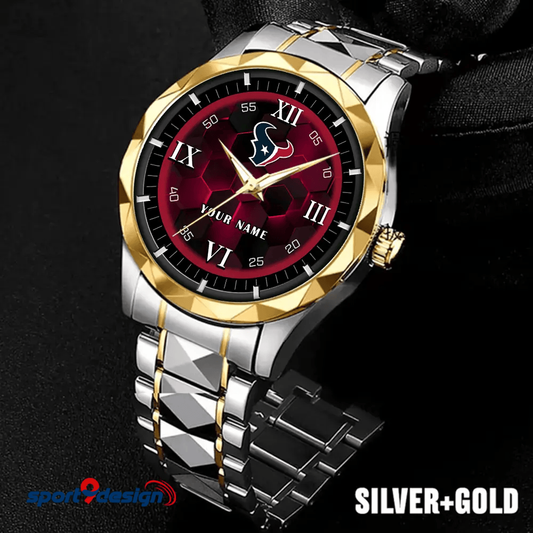 Houston Texans Luxury Diamond Men Watch Trending 2025