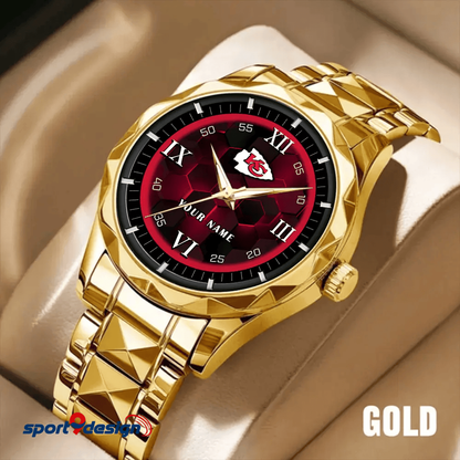Kansas City Chiefs Luxury Diamond Men Watch Trending 2025