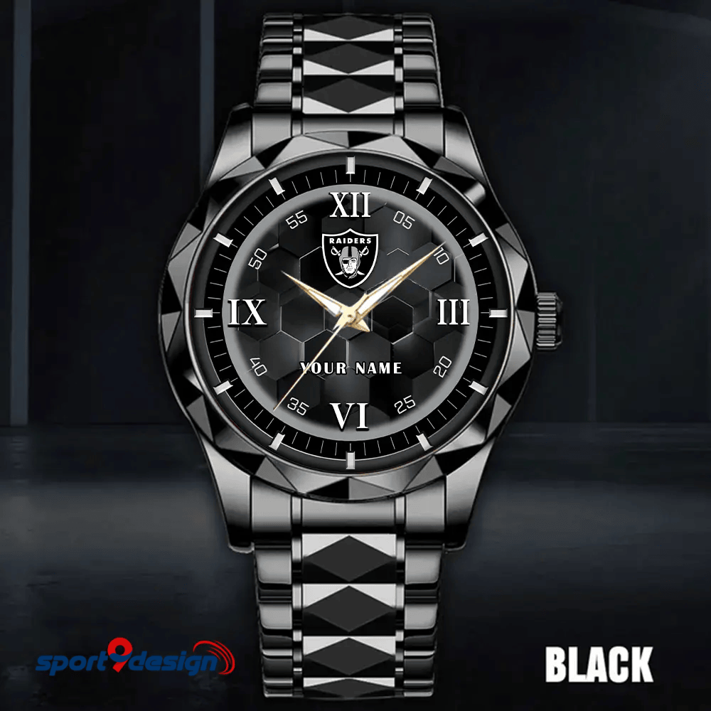 Las Vegas Raiders Luxury Diamond Men Watch Trending 2025