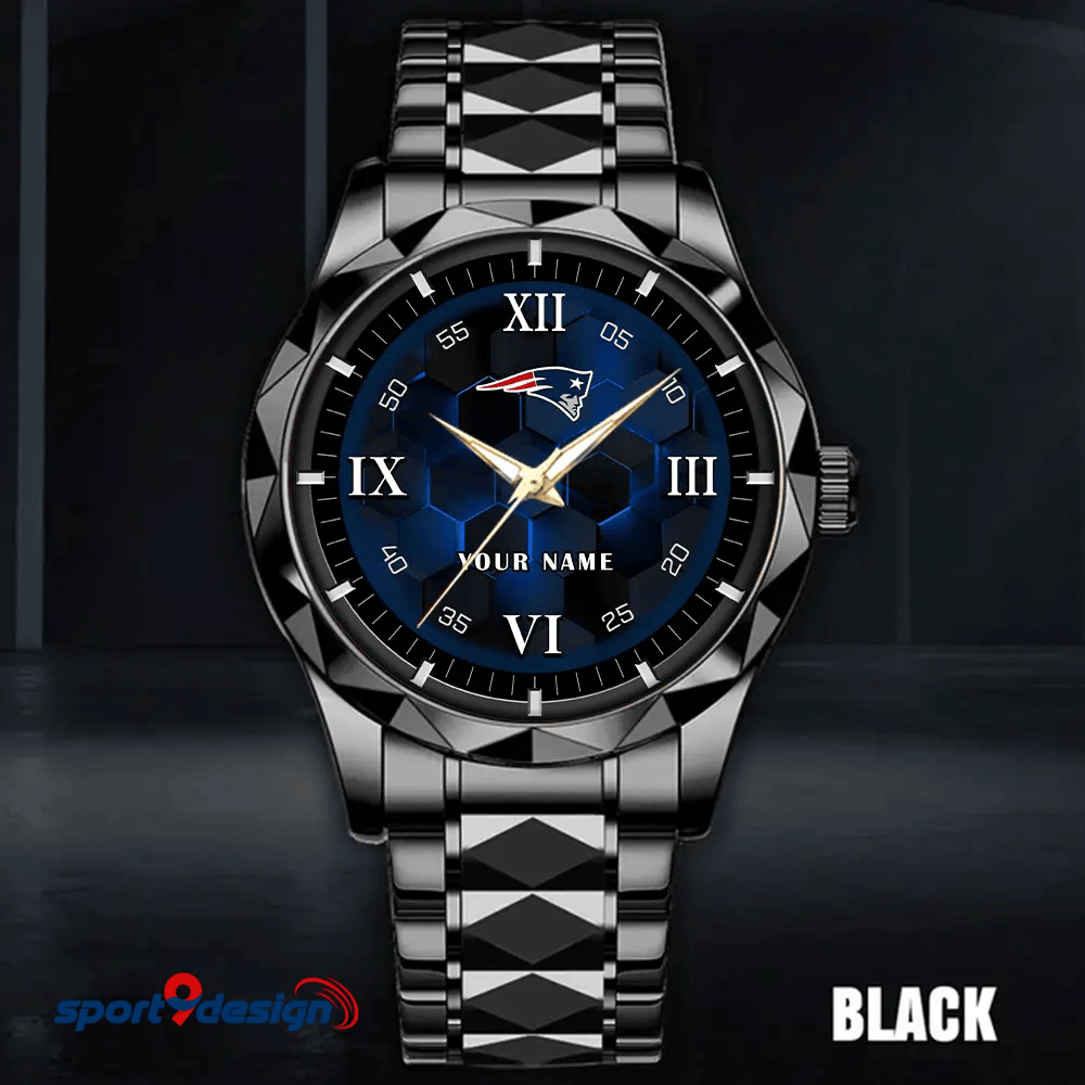 New England Patriots Luxury Diamond Men Watch Trending 2025