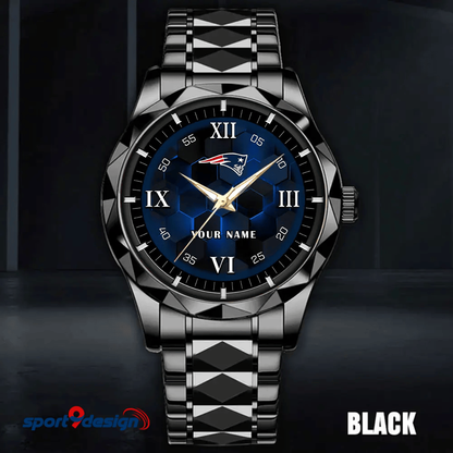 New England Patriots Luxury Diamond Men Watch Trending 2025