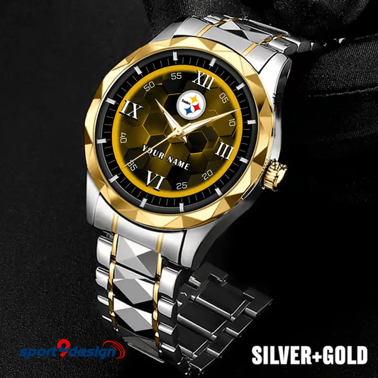 Pittsburgh Steelers Luxury Diamond Men Watch Trending 2025