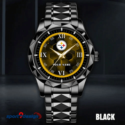 Pittsburgh Steelers Luxury Diamond Men Watch Trending 2025