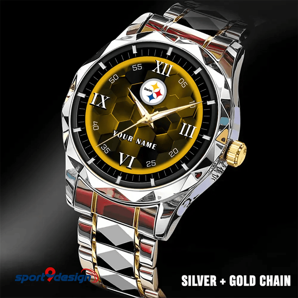 Pittsburgh Steelers Luxury Diamond Men Watch Trending 2025