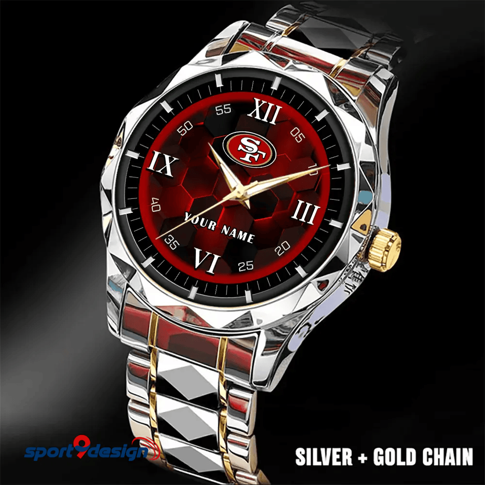 San Francisco 49ers Luxury Diamond Men Watch Trending 2025