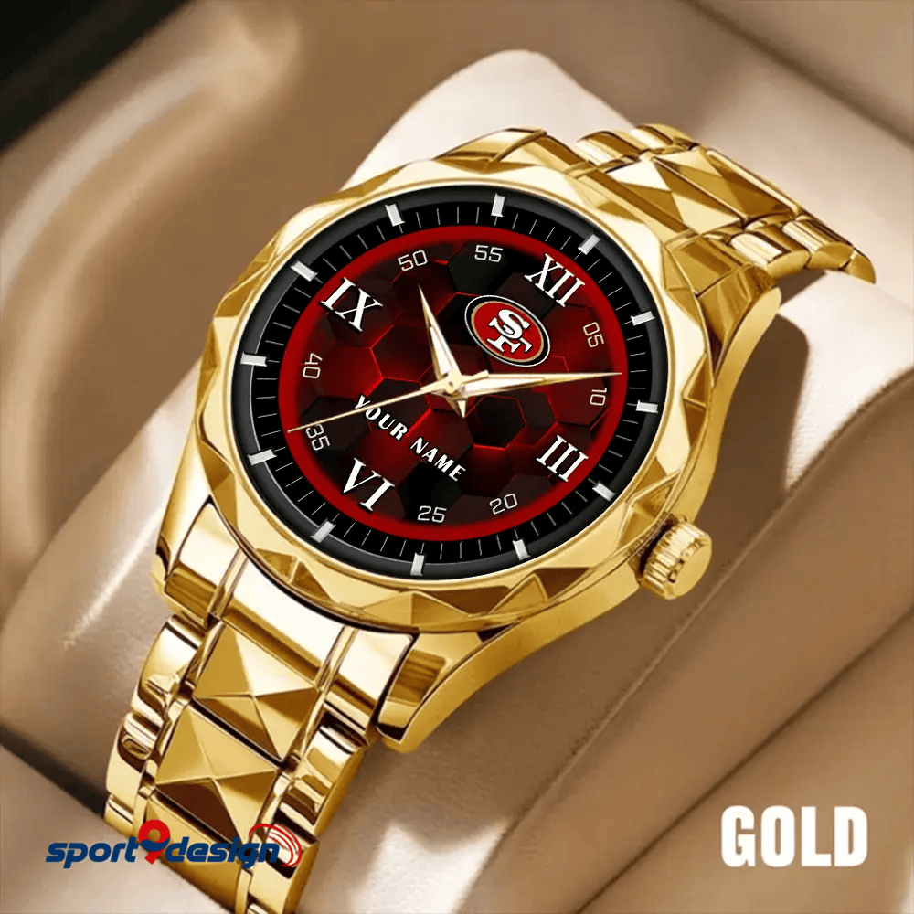 San Francisco 49ers Luxury Diamond Men Watch Trending 2025