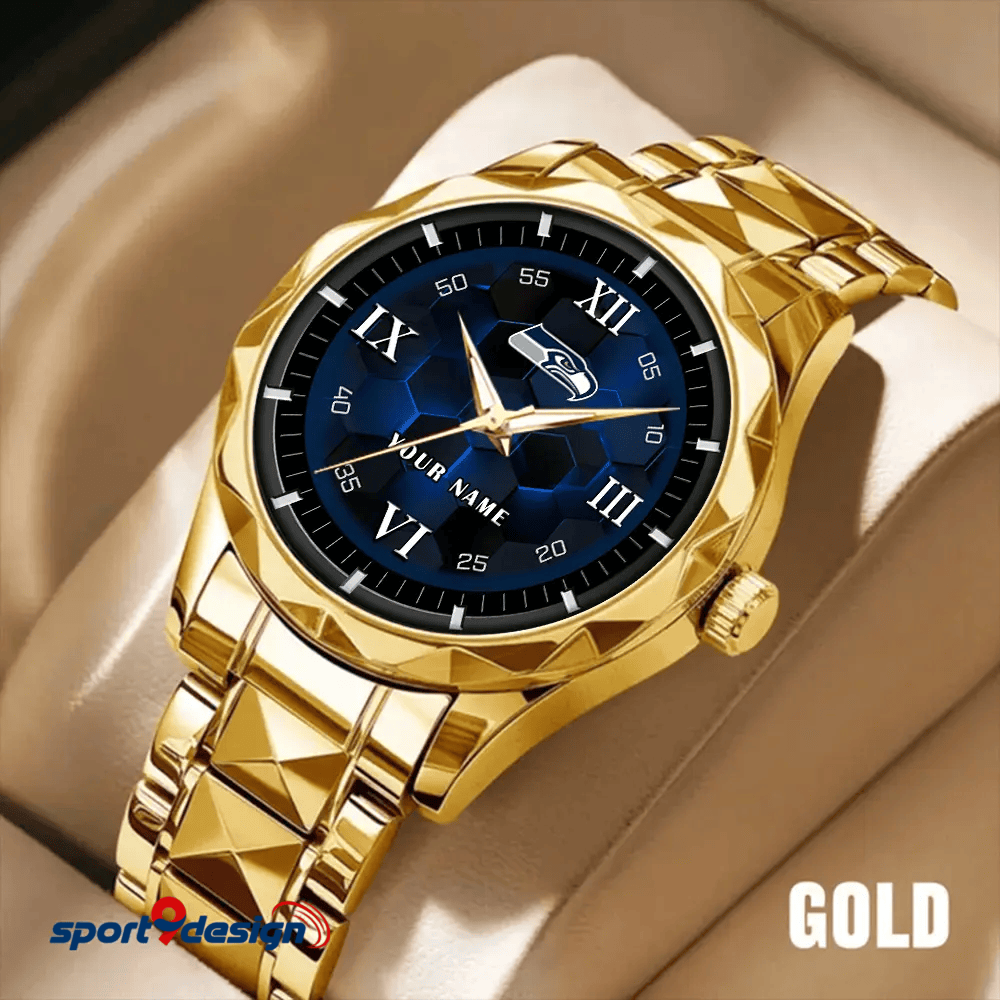 Seattle Seahawks Luxury Diamond Men Watch Trending 2025