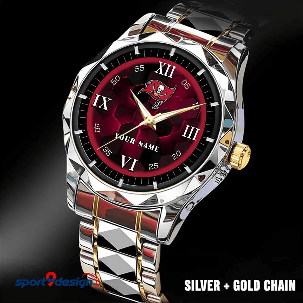 Tampa Bay Buccaneers Luxury Diamond Men Watch Trending 2025