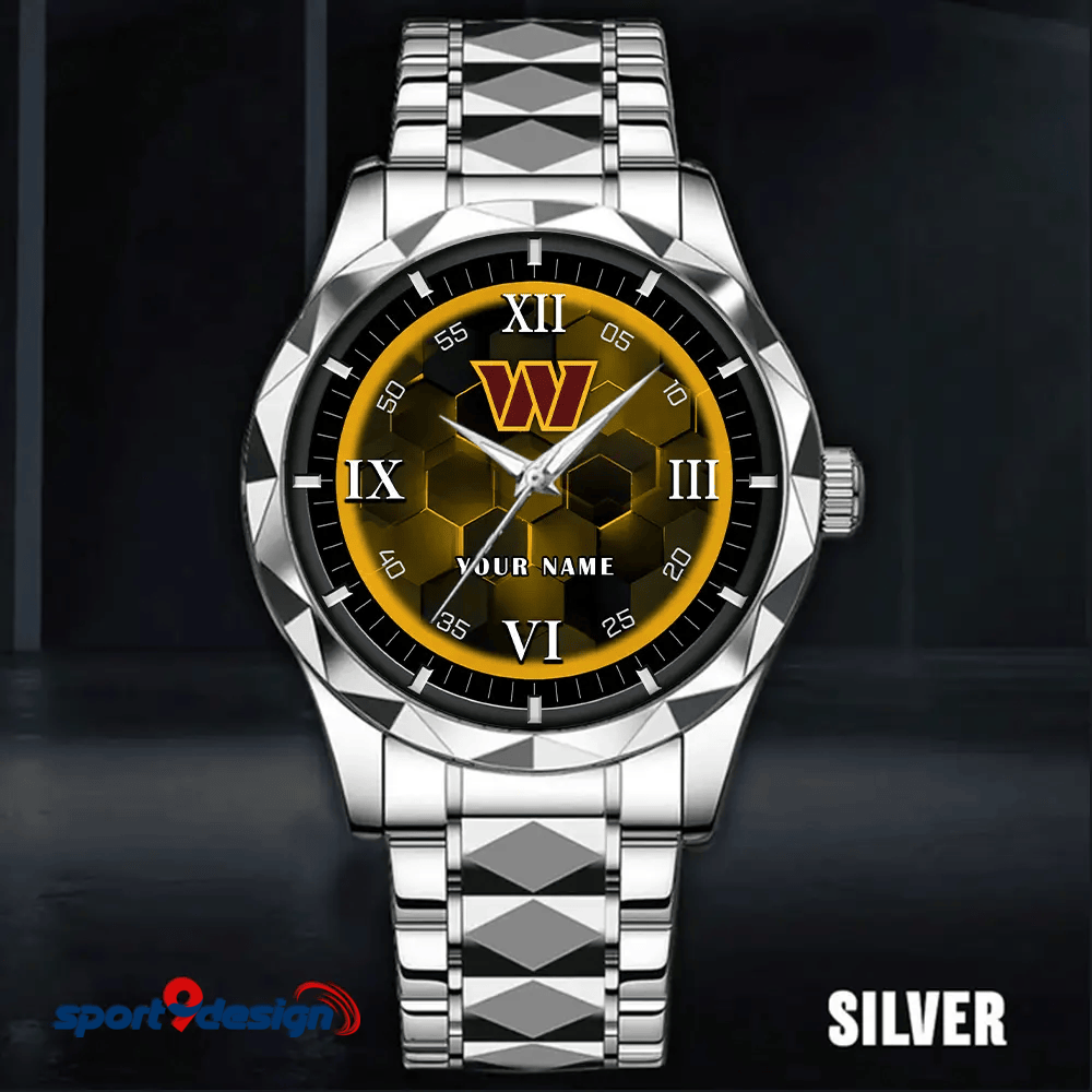Washington Commanders Luxury Diamond Men Watch Trending 2025
