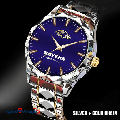 Baltimore Ravens Luxury Diamond Men Watch Trending 2025