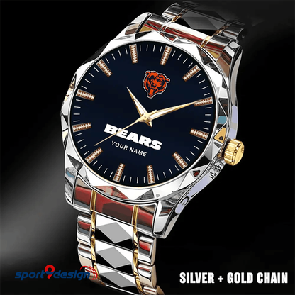 Chicago Bears Luxury Diamond Men Watch Trending 2025