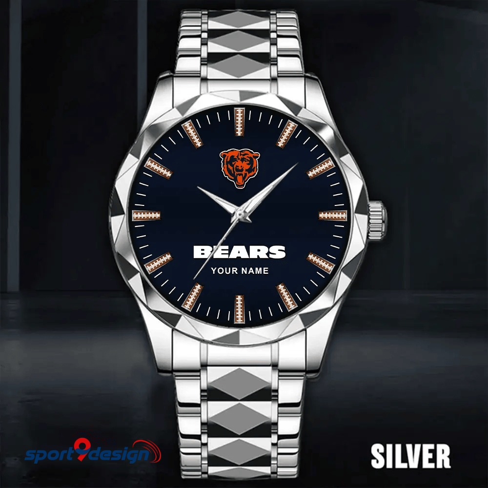 Chicago Bears Luxury Diamond Men Watch Trending 2025