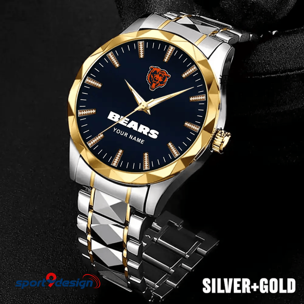 Chicago Bears Luxury Diamond Men Watch Trending 2025