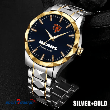 Chicago Bears Luxury Diamond Men Watch Trending 2025